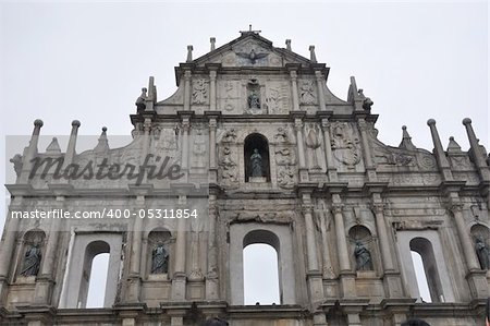 Ruins of St Paul's Cathedral in Macau