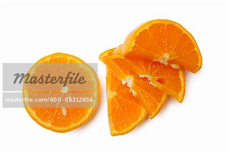 Fresh sweet mandarin on white background (isolated)