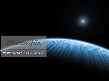 An image of a deep space planet background