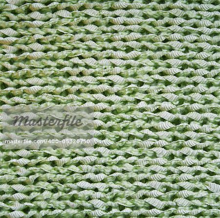 Green knitted textured fabric can use as background