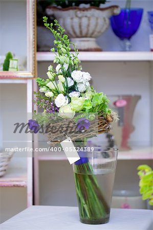 Bunch of flowers in a vase