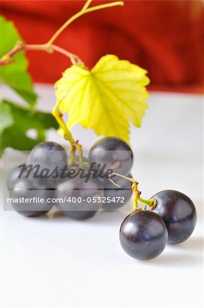 grape on white