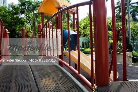 close up of colorful playground and no body in hong kong