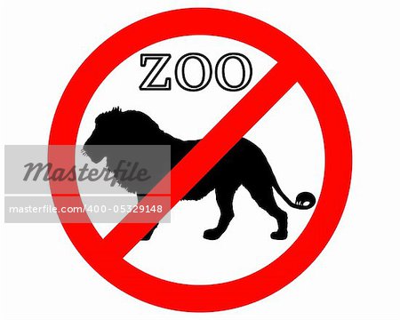 Lion in zoo prohibited