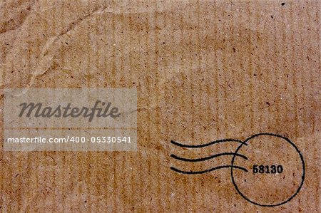 Recycle brown bag texture with stamp