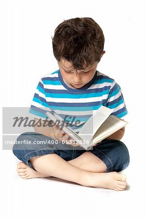 Lovely child isolated on a white background