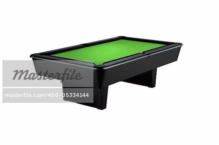 billiard table isolated on a white background