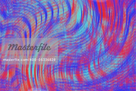 colorful vibrating abstract of  red and blue stripes