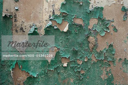 Texture of old paint on stone wall