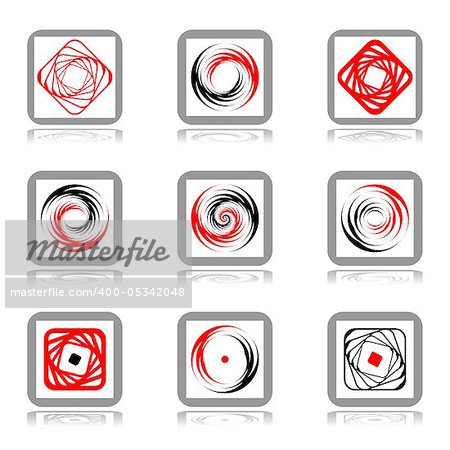 Vector art in Adobe illustrator EPS format, compressed in a zip file. The different graphics are all on separate layers so they can easily be moved or edited individually. The document can be scaled to any size without loss of quality.