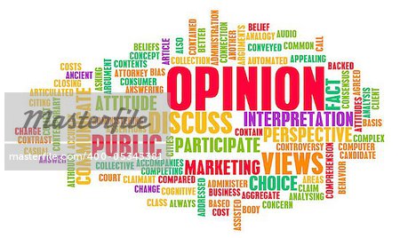 Opinion and Personal Views on a Public Issue