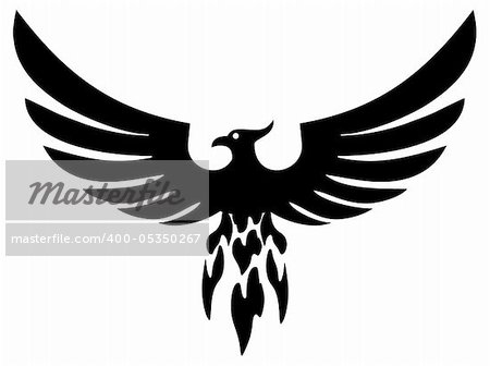 Phoenix bird wings (vector)