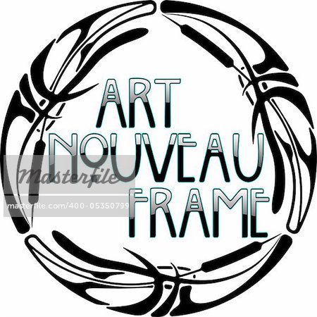 art nouveau frame