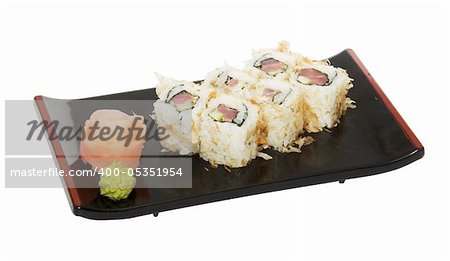 japan trditional food - roll isolated