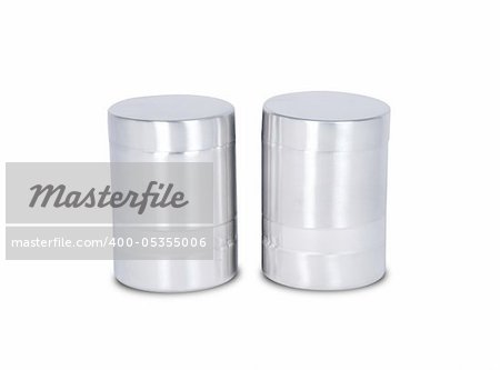 Isolated of Aluminum metal can on white background