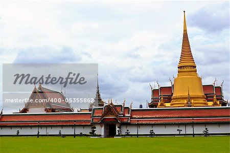In front of Wat Phra Kaew in Bangkok, Thailand