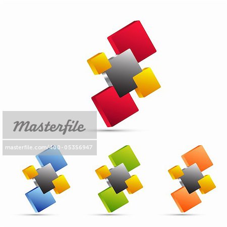 3d business icon design