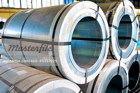 rolls of steel sheet