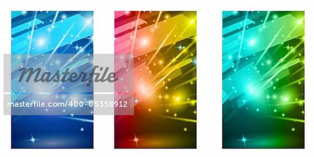Abstract Glow of lights for Business or Corporate Flyers background.