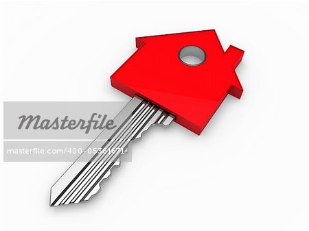 3d key home house red estate security