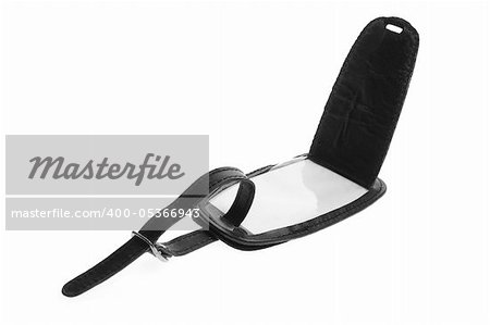 Luggage Tag on White Background