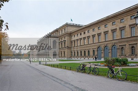 View at the famouse Munich Residence building, Germany