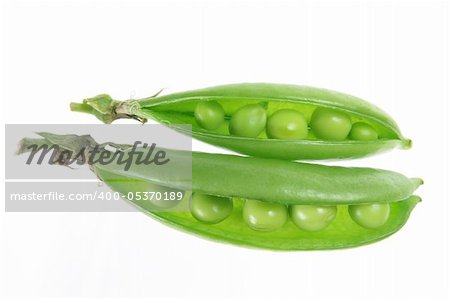 Sugar Snap Peas on White Background