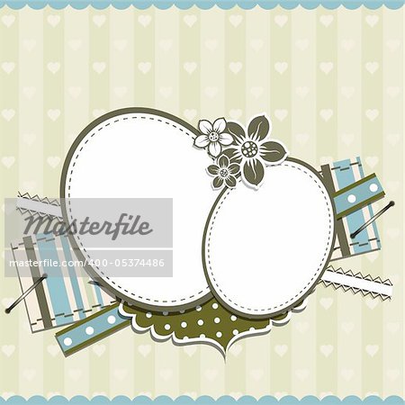 Template greeting card, vector illustration, eps10