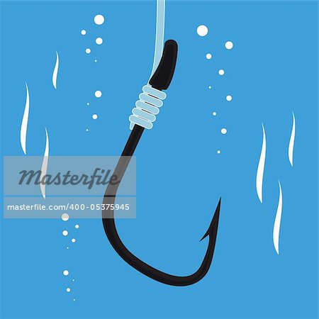 fishing hook with nylon