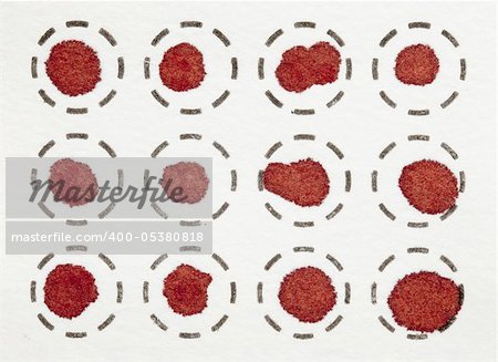 dry blood spots on a fiber filter for laboratory analysis