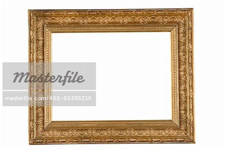 antique frame on a white background
