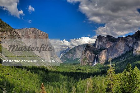 The sunset in Yosemite National Park, California