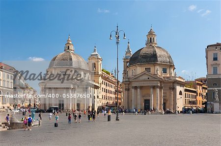 Piazza del Popolo in Rome, Italy