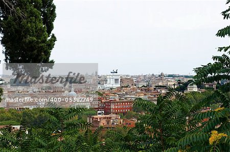 Beautiful view at Rome buildings and Vittorio Emanuelle || Monument in Rome, Italy