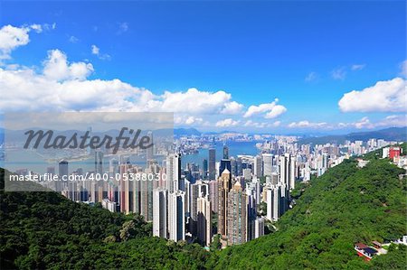 Hong Kong view from the peak