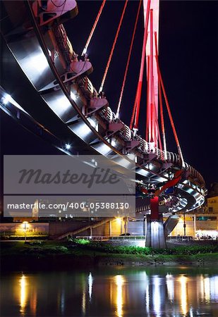 bridge at night in Taipei