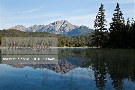 Pyramid Mountain and Lake Edith, Jasper National Park, Alberta, Canada