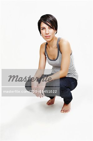 Portrait of Woman in Studio