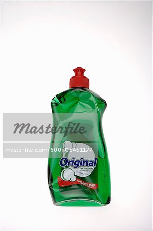 Bent Bottle of Dish Soap