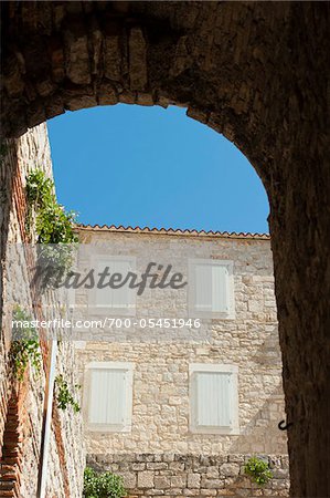 Fensterläden auf Windows, Split, Gespanschaft Split-Dalmatien, Kroatien