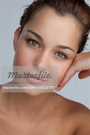 Close up of woman's smiling face