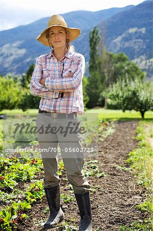 Portrait of Farmer on Organic Farm