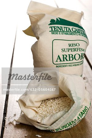Säcke mit Arborio-Reis