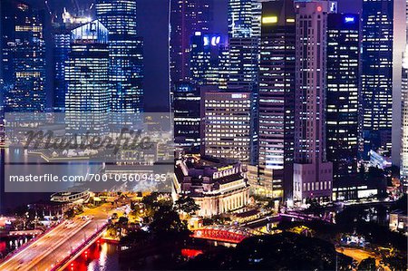 Shenton Way und finanziellen Bezirk, Singapur