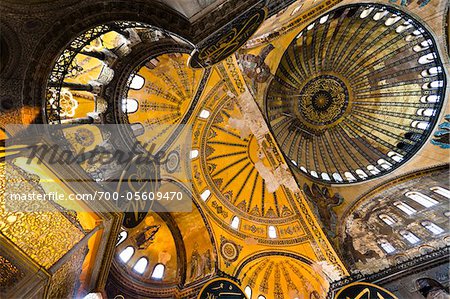 Plafond, Hagia Sophia, Istanbul, Turquie