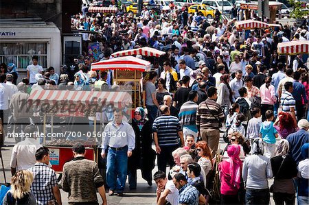 Street Scene, Eminonu, Fatih District, Istanbul, Turkey