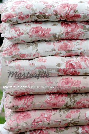 Stack Stuhl Kissen mit Blumenmuster