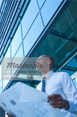 Portrait of Businessman, Mannheim, Baden-Wurttemberg, Germany