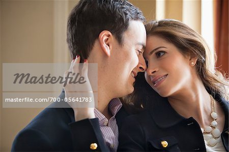 Close-up of Couple Face-to-Face