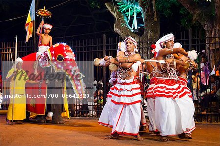 Dancers at the Kandy Perahera Festival, Kandy, Sri Lanka